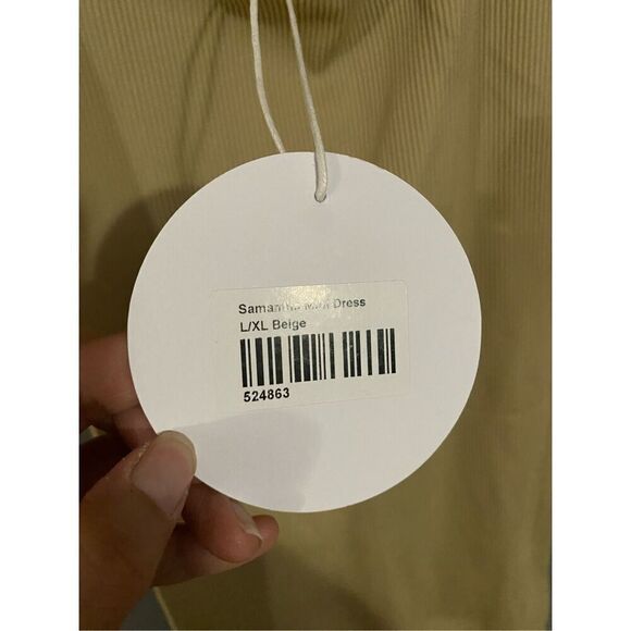 Princess Polly Samantha Mini Dress Beige Size L/XL - Picture 9 of 10